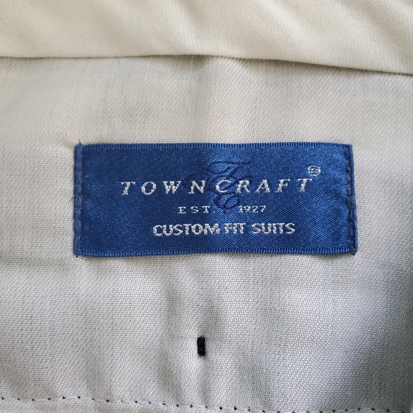 Towncraft Men's Suit Jacket & Pant Set Pinstripe - Picture 12 of 15